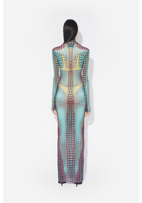 abito lungo donna multicolor JEAN PAUL GAULTIER | 26/01-W-DR131-M018P502710